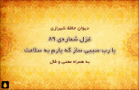 غزل شماره‌ی ۸۹ دیوان حافظ: یا رب سببی ساز که یارم به سلامت