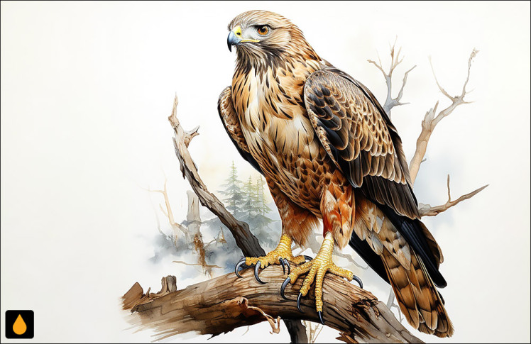 داستان کوتاه گریختن باز پادشاه به خانه‌ی پیرزن