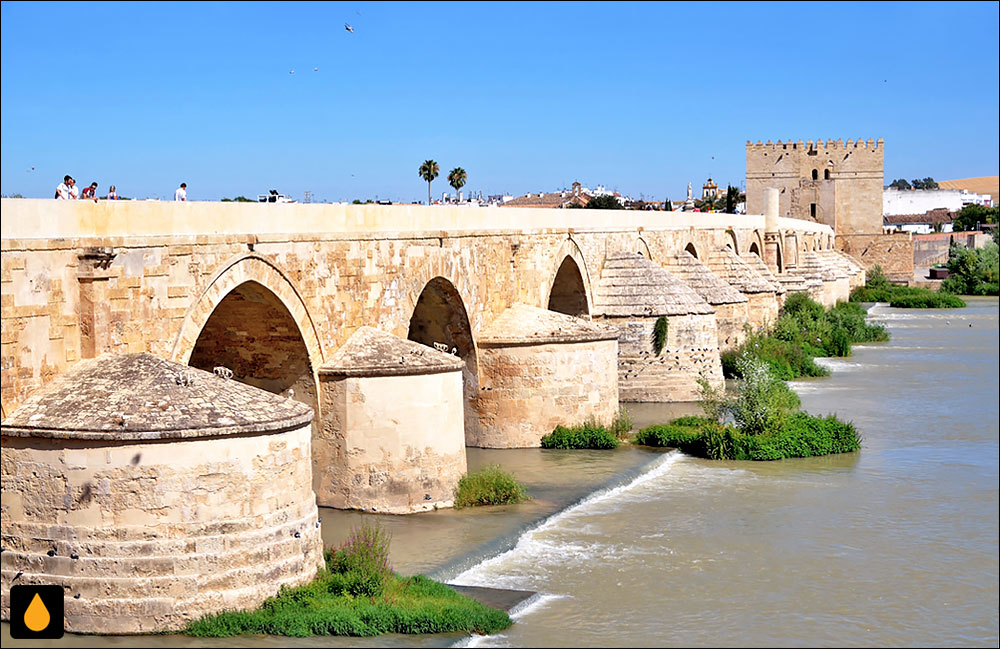 پل رومی کوردوبا - نمای غربی پل