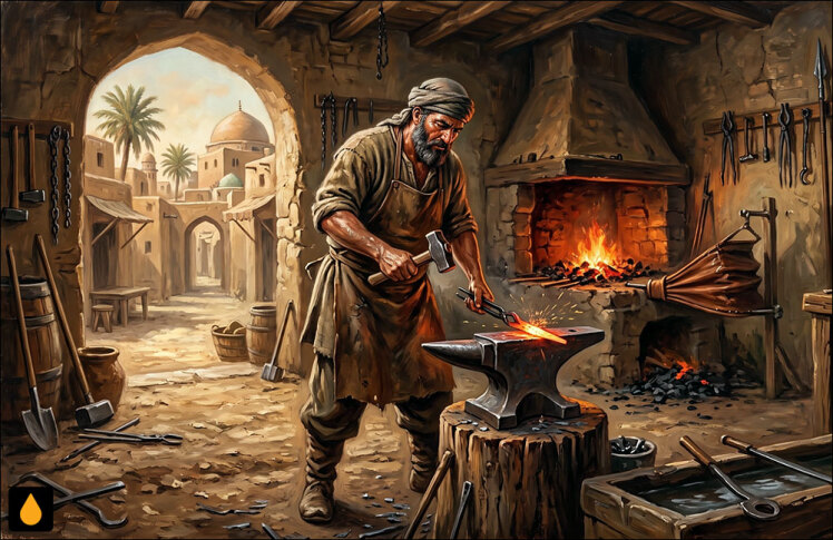 داستان کوتاه گنه کرد در بلخ آهنگری به شوشتر زدند گردن مسگری