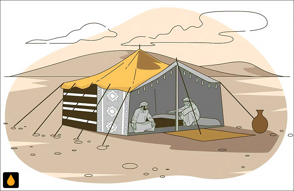 داستان کوتاه مهمان شدن خلیفه در خیمه‌ی اعرابی