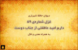 غزل شماره‌ی ۵۹ دیوان حافظ: دارم امید عاطفتی از جناب دوست