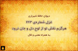 غزل شماره‌ی ۲۲۳ دیوان حافظ: هرگزم نقش تو از لوح دل و جان نرود
